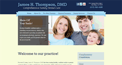 Desktop Screenshot of jamesthompsondental.com